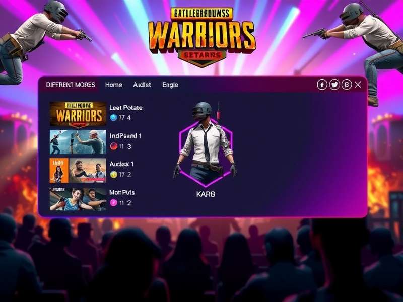 PUBG Champion Warriors Indian esports tournament with live audience